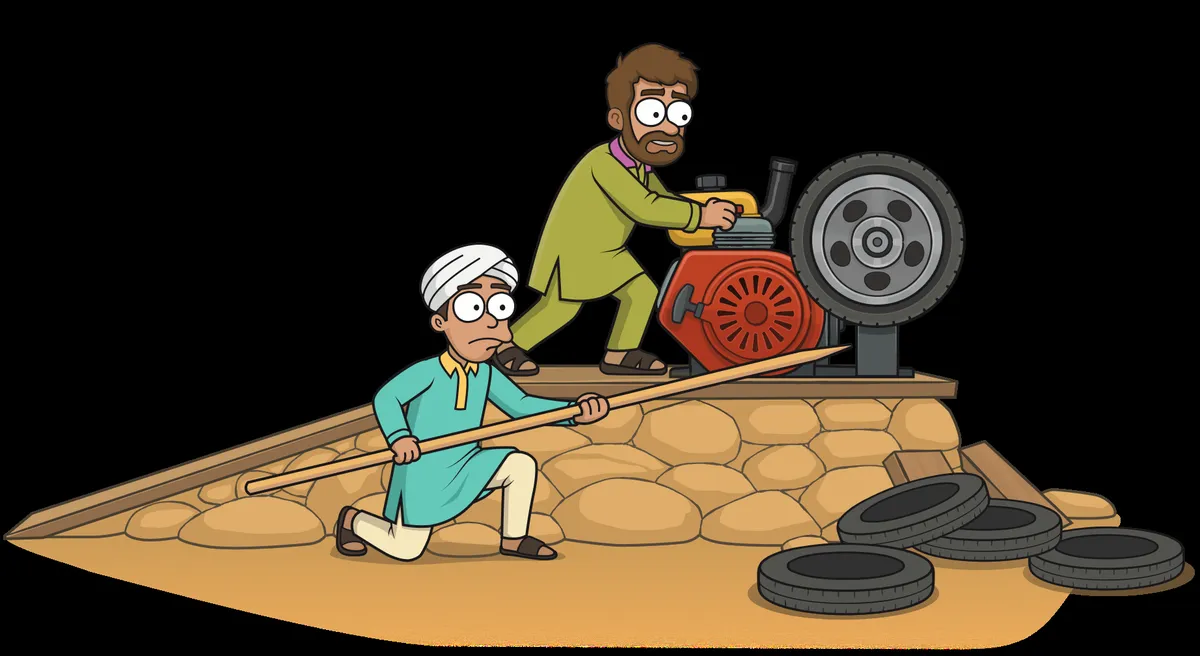 Wheel Out — The launch — engine, flywheel, tyre